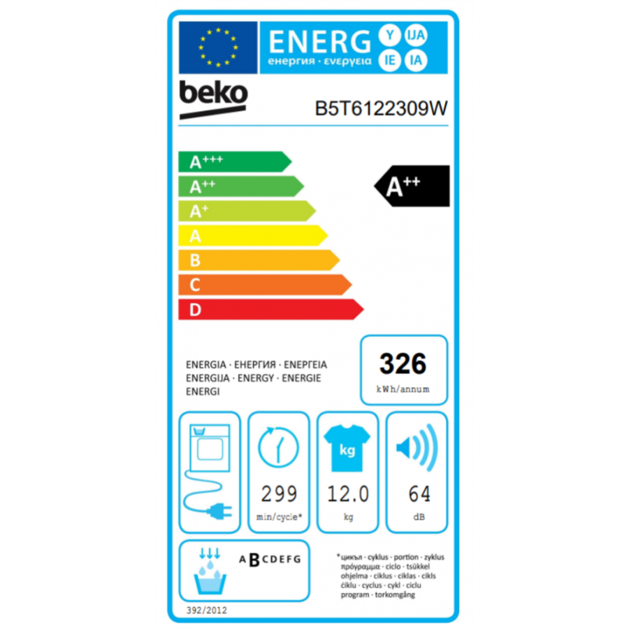 BEKO B5T6122309W n°4