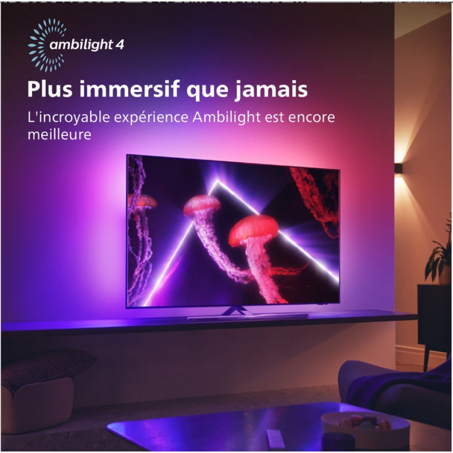 Philips 65OLED887 65'' OLED Ambilight TV 4K UHD Android TV 2022 n°4
