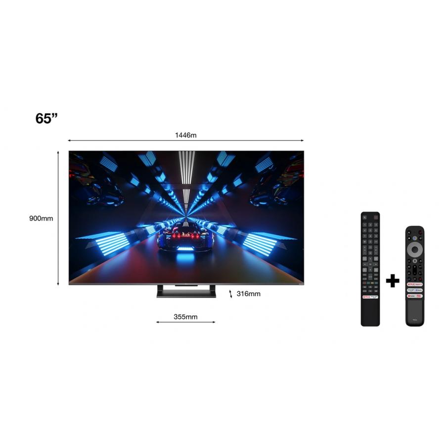 Tcl 65C735 65" 4K Ultra HD 144 Hz avec Google TV et Game Master Pro 2022 n°2