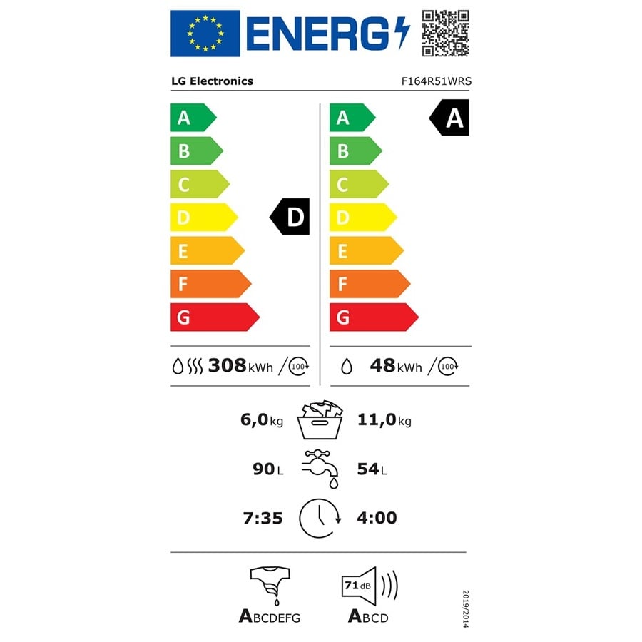 Lg Lave-linge sechant F164R51WRS n°9