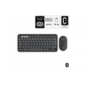 Logitech Pebble 2 Combo, clavier et souris sans fil, discrets et portables - Graphite