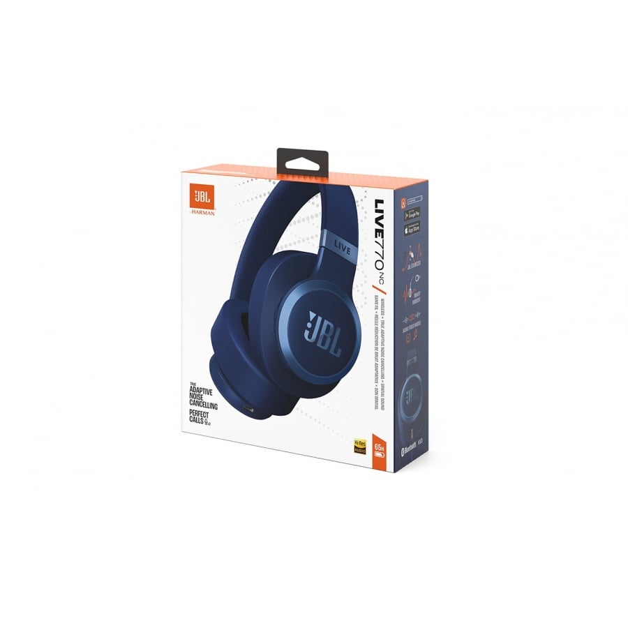 Jbl Live 770 NC Bleu, Casque Circum-Auriculaire sans fil a reduction de bruit adaptative n°7