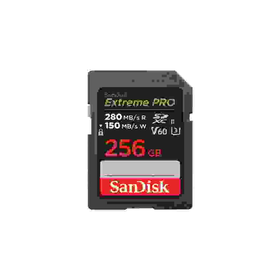 Sandisk Extreme Pro 256 Go, 280/100MB/s,V60,C10,UHS-II,U3