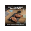 Logitech Wave Keys clavier ergonomique sans fil, repose-poignets rembourre, frappe naturelle et confortable, Easy-Switch, Bluetooth, recepteur Logi Bolt, multi-SE, Windows/Mac