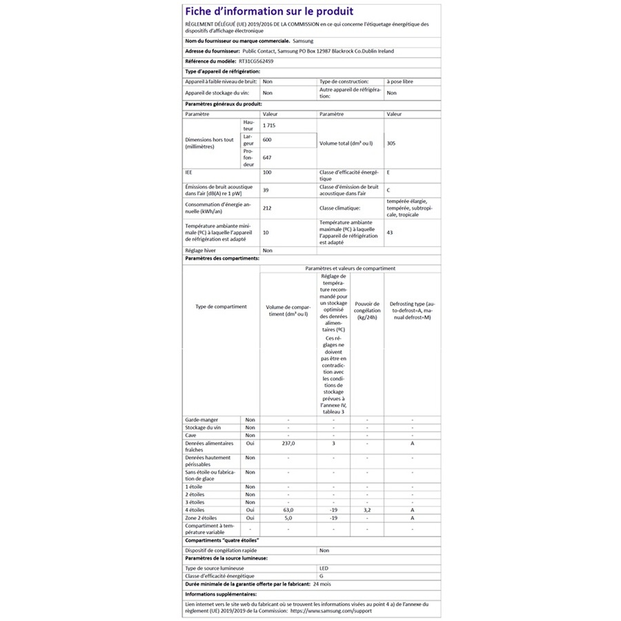 Samsung RT31CG5624S9 n°10