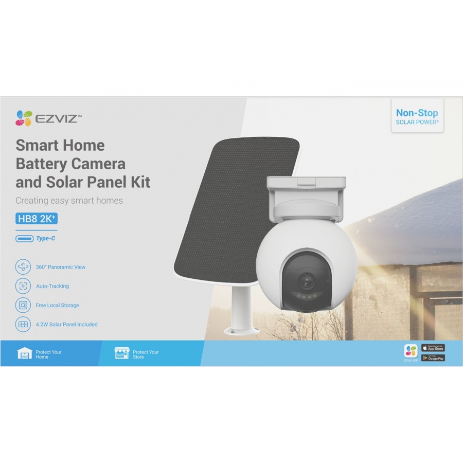 EZVIZ HB8 CAM + PANNEAU SOLAIRE n°9