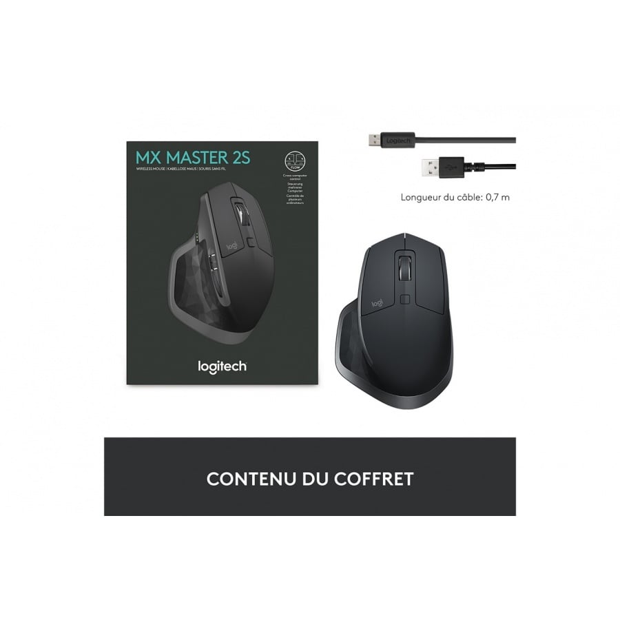 Logitech MX Master 2S souris sans fil edition Bluetooth, multi-surfaces n°10