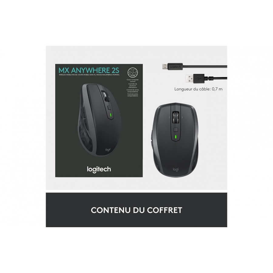 Logitech MX Anywhere 2S sans fil édition Bluetooth, multi-surfaces n°11