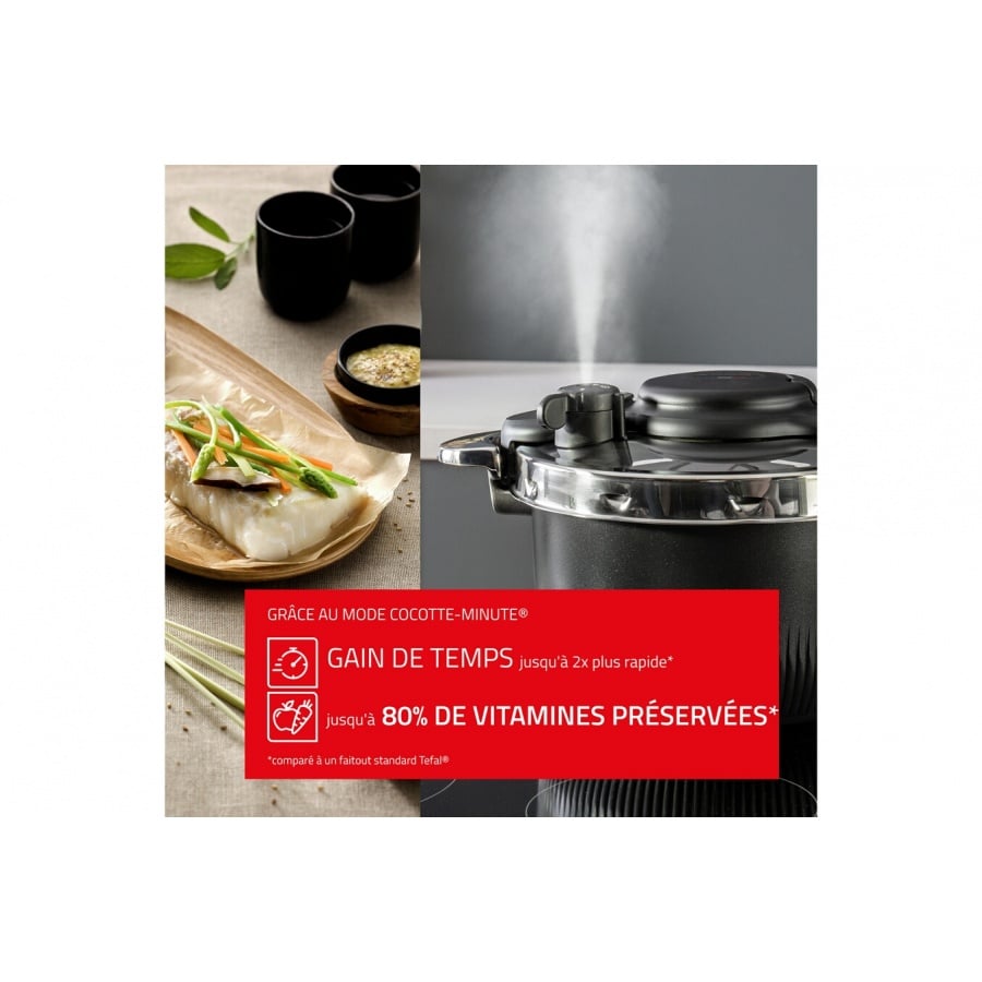 Seb Autocuiseur Clipso Tempo 3-in-1 Cocotte-minute, Faitout, Cocotte a four P4810700 n°3