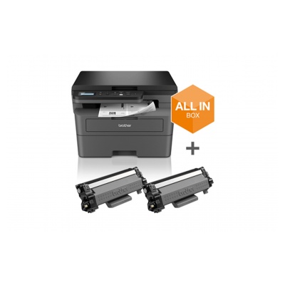 Brother Pack imprimante multifonction laser 3-en-1 monochrome A4