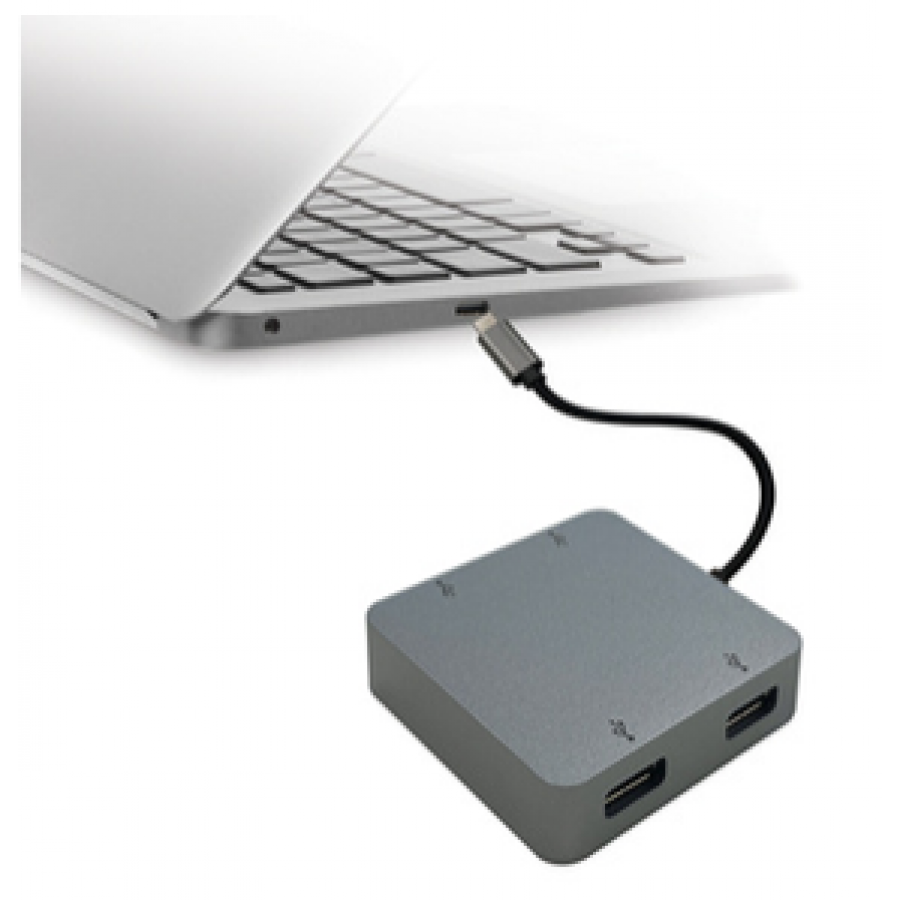 Accsup HUB USB-C vers 4 PORTS USB 3.0 NOIR n°2