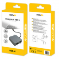 Accsup HUB USB-C vers 4 PORTS USB 3.0 NOIR