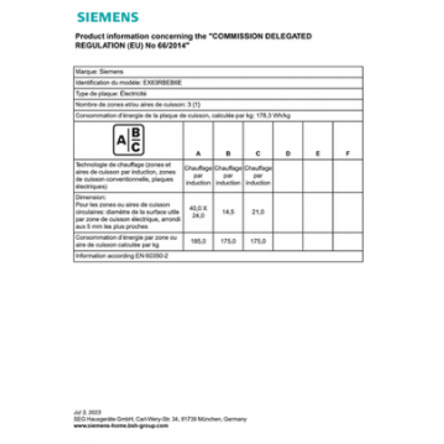 Siemens EX63RBEB6E n°3