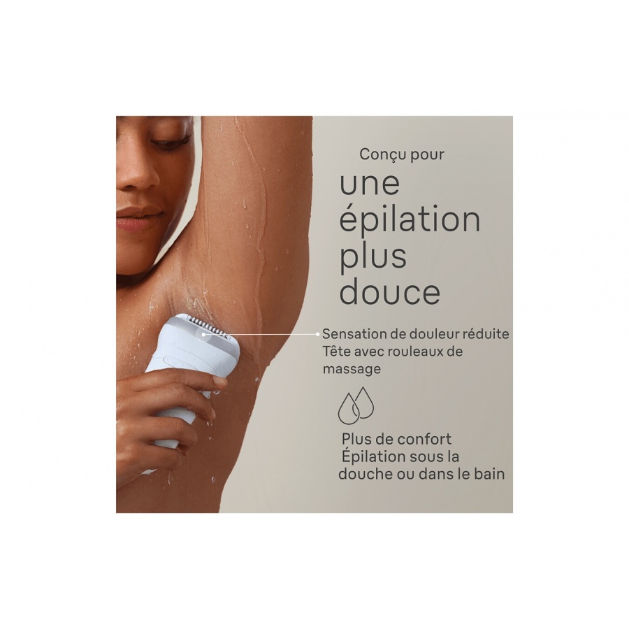 Braun Epilateur Silk Epil 7 SE7-041 BLANC-GRIS n°4