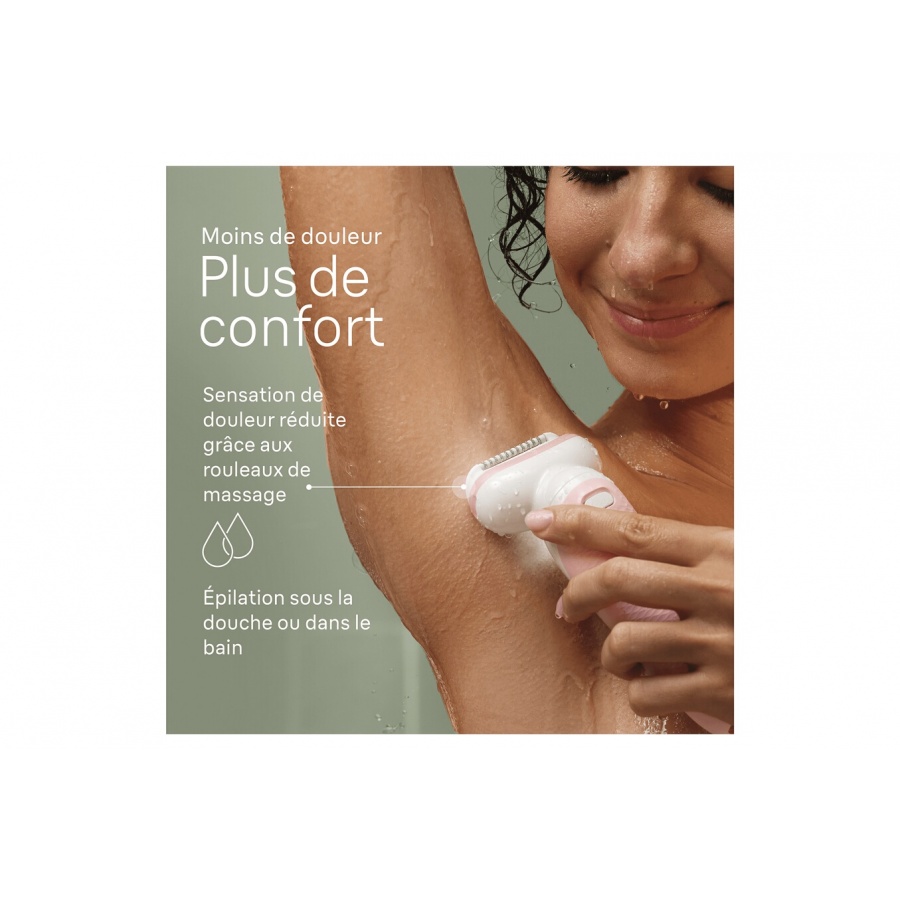Braun Epilateur Braun Silk Epil 9 SES9-000 BLANC-ROSE n°5