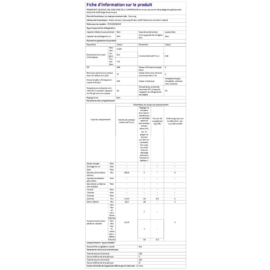 Samsung RF65DG960ESR n°13