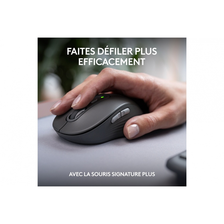 Logitech sans fil MK950 Signature Slim, design elegant, saisie et clic discrets - Graphite n°8