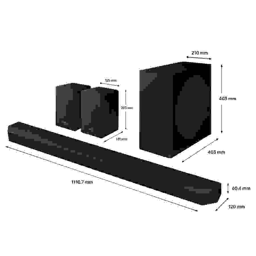 Samsung HW-Q850D : barre de son Q810D + Enceintes SWA-9500S n°2