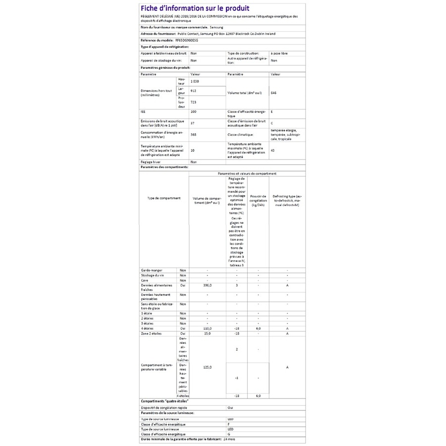 Samsung RF65DG960ESG n°13