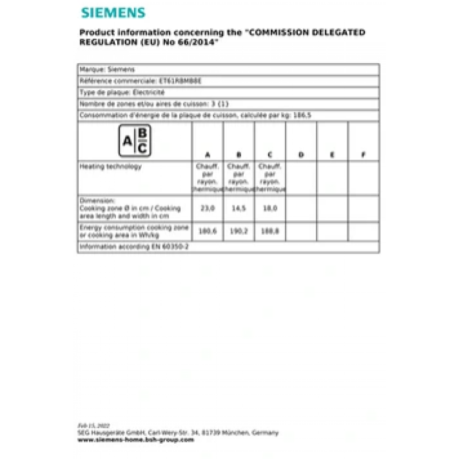 Siemens ET61RBMB8E n°6