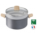 Tefal Faitout Detox 24 cm, panier vapeur G2669002