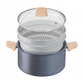 Tefal Faitout Detox 24 cm, panier vapeur G2669002