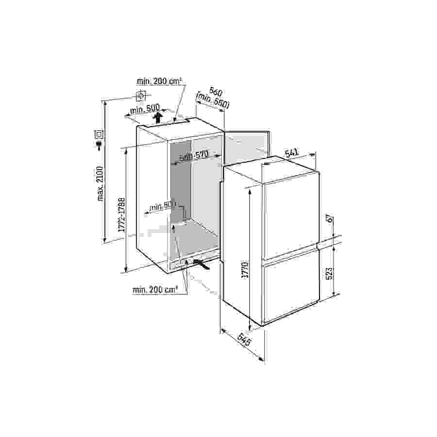 Liebherr ICSD 5102-22 - ENCASTRABLE 177 CM n°7