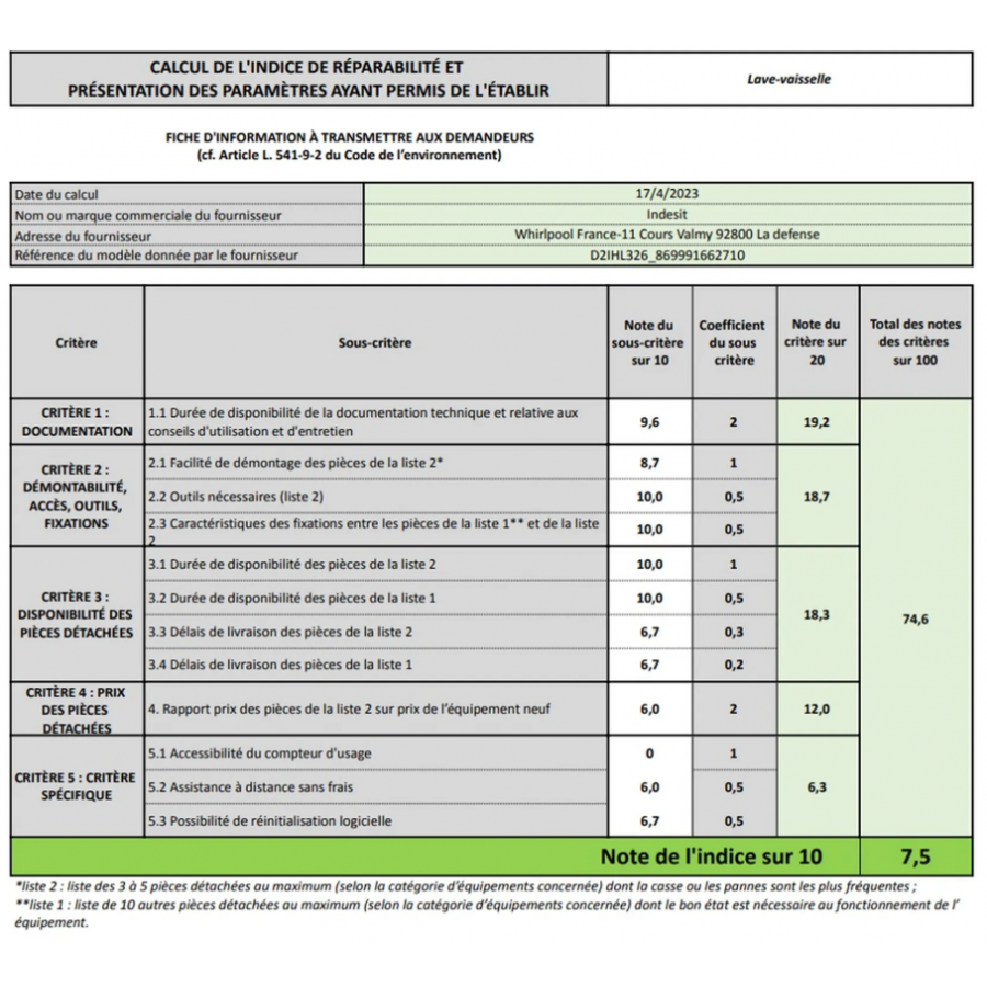 INDESIT D2IHL326 n°5