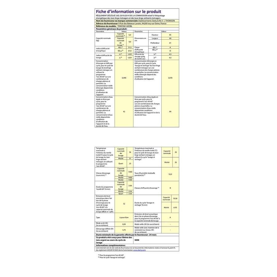 Thomson THD9614ADBL n°4