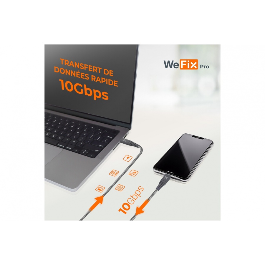 Wefix Pro Chargeur secteur GaN 30w + cable 1M USB-C n°3