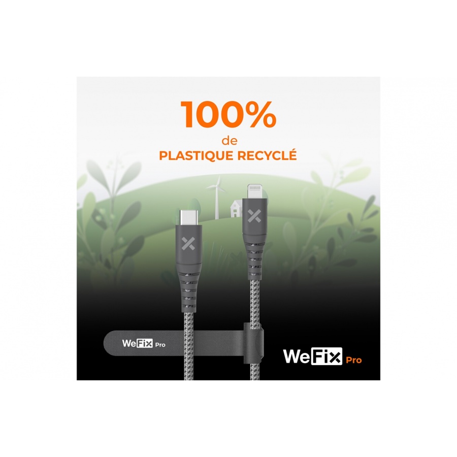 Wefix Pro Cable Renforce Lightning >USBC 2 metres n°5
