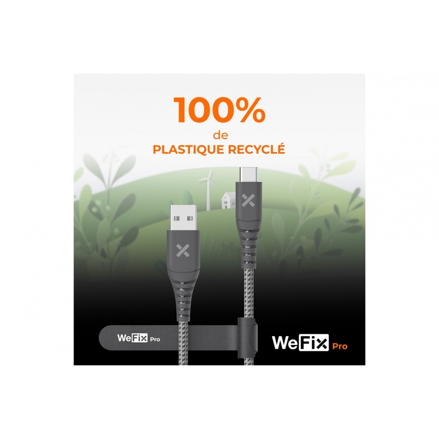 Wefix Pro CABLE RENFORCE USB-A / C  USB 3 2 METRES n°5