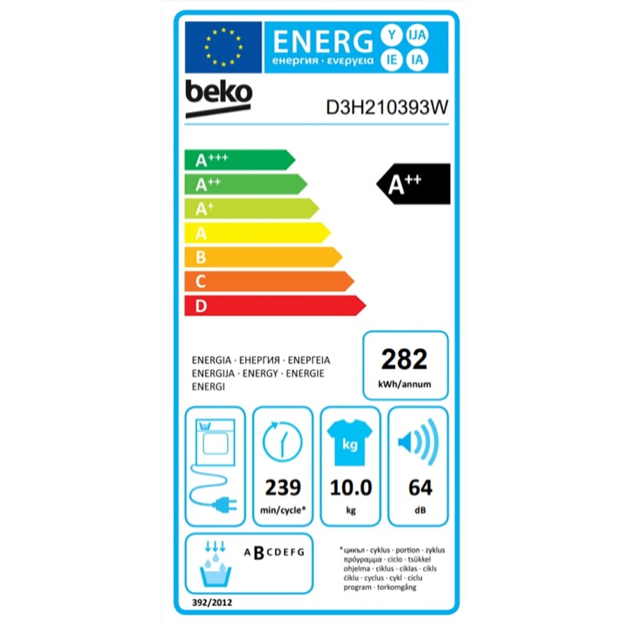 BEKO D3H210393W n°8