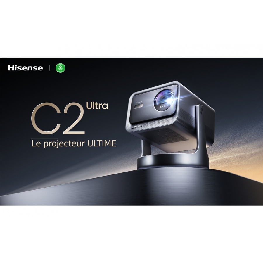 Hisense Smart Mini Projecteur Laser 4K Trichroma C2 ULTRA  3000 lumens  IMAX  Caisson de basse integre Dolby ATMOS n°8
