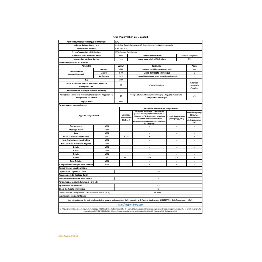 Beko BCNA306E4SN n°8