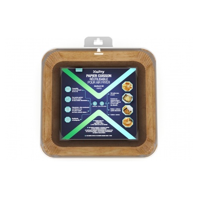 Nufry MOULES PAPIER CUISSON POUR AIR FRYER - 100 PCS MODELE PAPERSQUARE