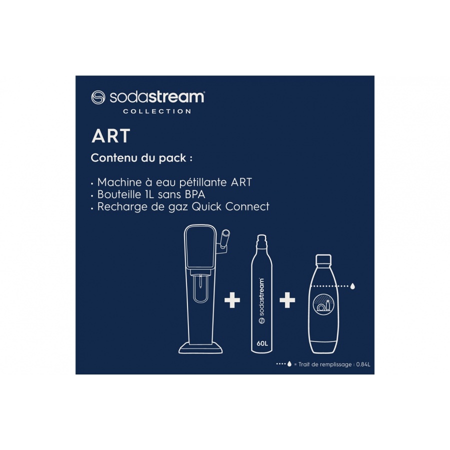 Sodastream Machine ART Blanche + 1 bouteille 1L compatible Lave-vaisselle n°2