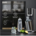 Sodastream Machine DUO Noire + 2 carafes + 2 bouteilles Fuse Lave-Vaisselle