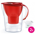 Brita Marella rouge 2 mois (inclus 2 cartouches filtrantes MAXTRA PRO All-in-1)