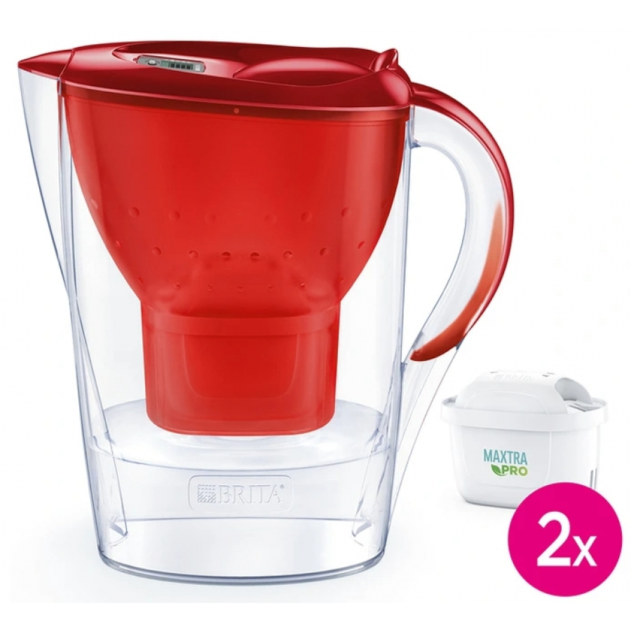 Brita Marella rouge 2 mois (inclus 2 cartouches filtrantes MAXTRA PRO All-in-1) n°1