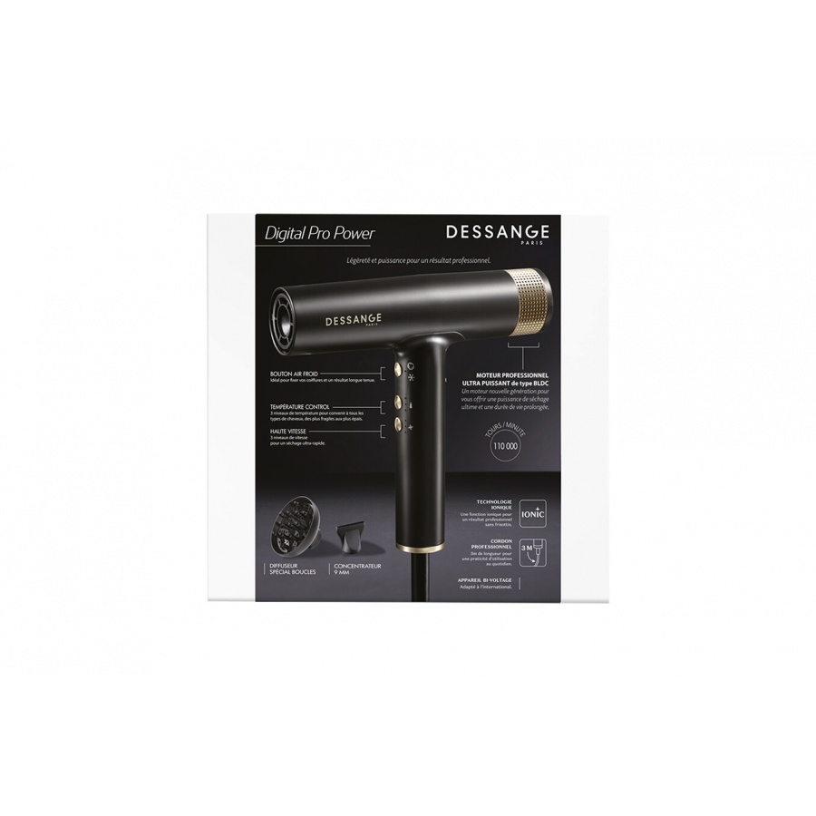Dessange Digital Pro Power Noir/Or n°6