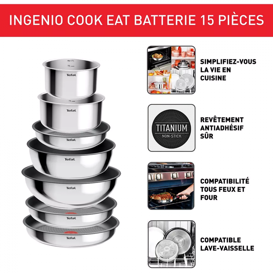 TEFAL COOK EAT INOX X15 L881SF04 n°5