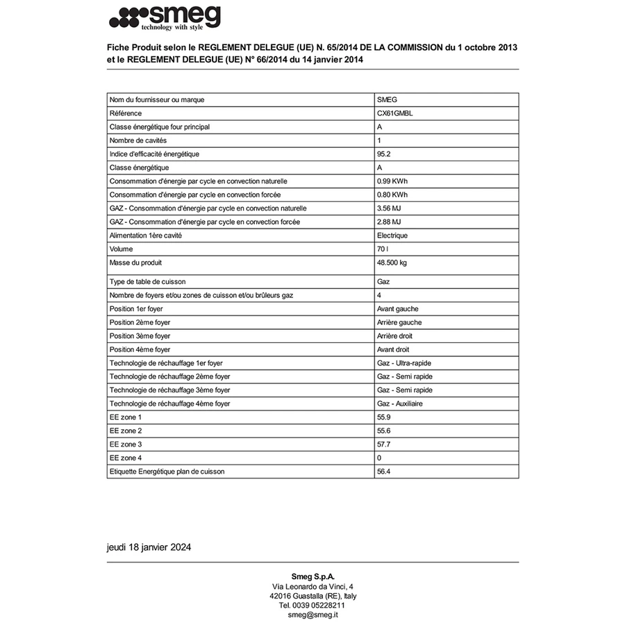 SMEG CX61GMBL n°8