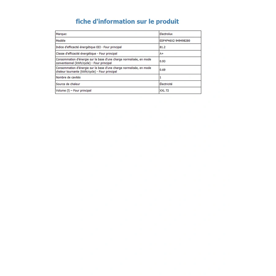 ELECTROLUX EDF4P46X2 n°9