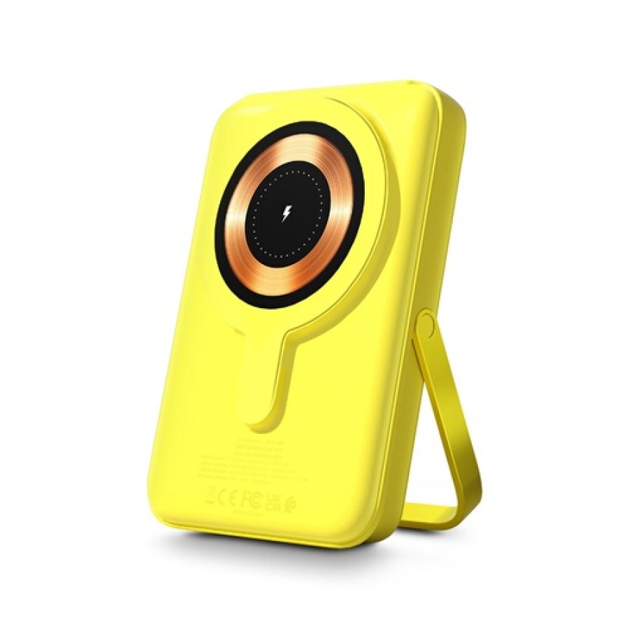 Urban Factory MAGNEE POWER: WIRELESS MAGNETIC UNIVERSAL POWERBANK 10.000MAH - NEON YELLOW n°2