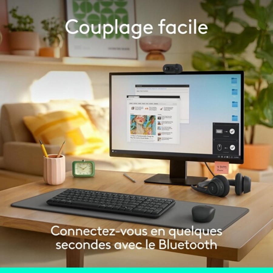 Logitech Logitech K250 Clavier sans fil Bluetooth avec pave numerique - Windows/macOS n°2