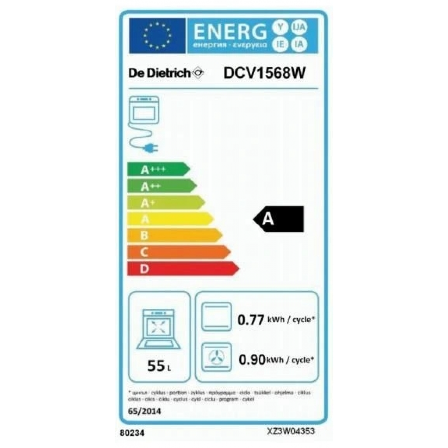 DE DIETRICH DCV1568W n°4