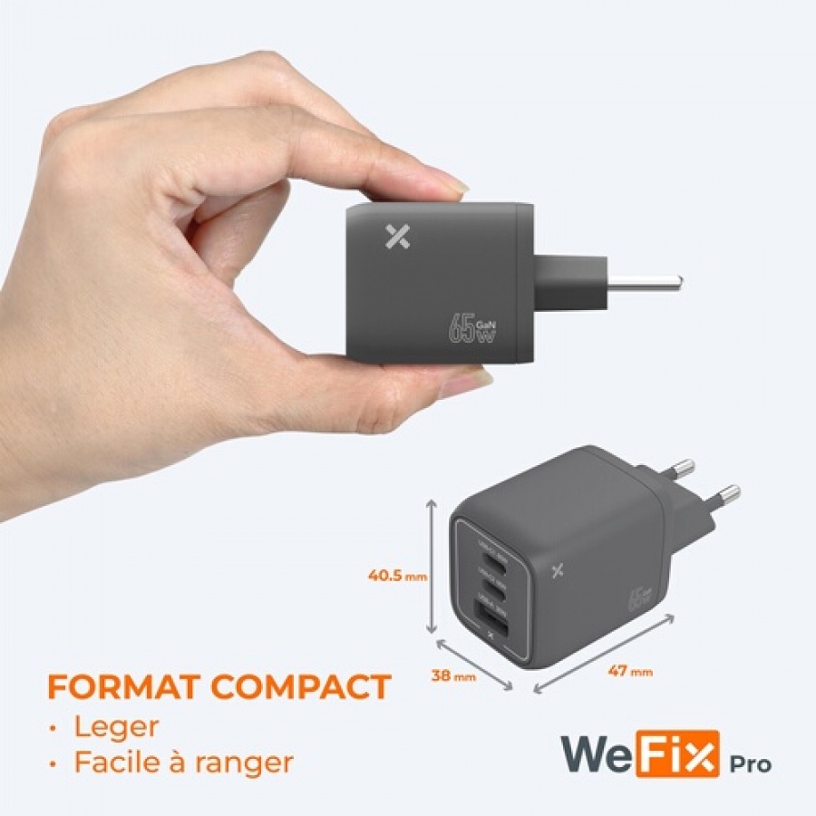 Wefix Pro CV 65W 2USB-C+USB-A n°5