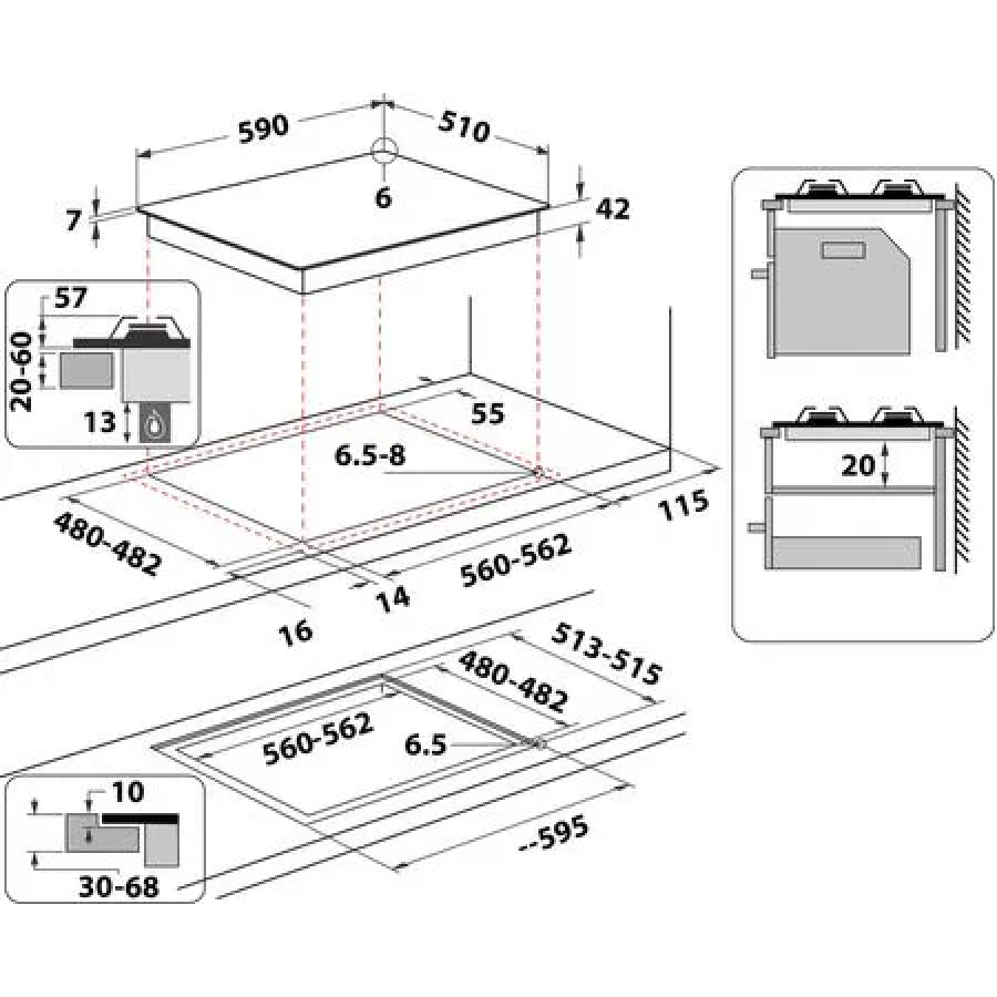 INDESIT ING61TBK n°9