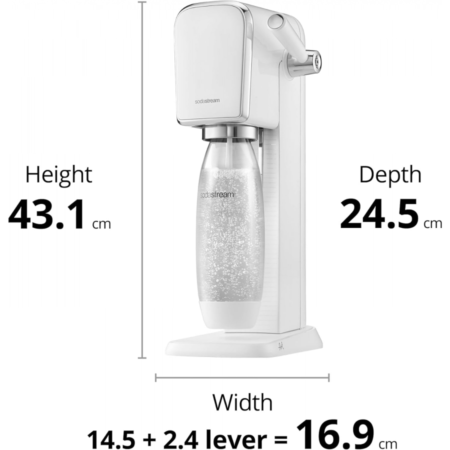 SODASTREAM ART BLANCHE + 1 BOUTEILLE 1L COMPATIBLE LAVE-VAISELLE n°6